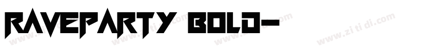 RaveParty Bold字体转换